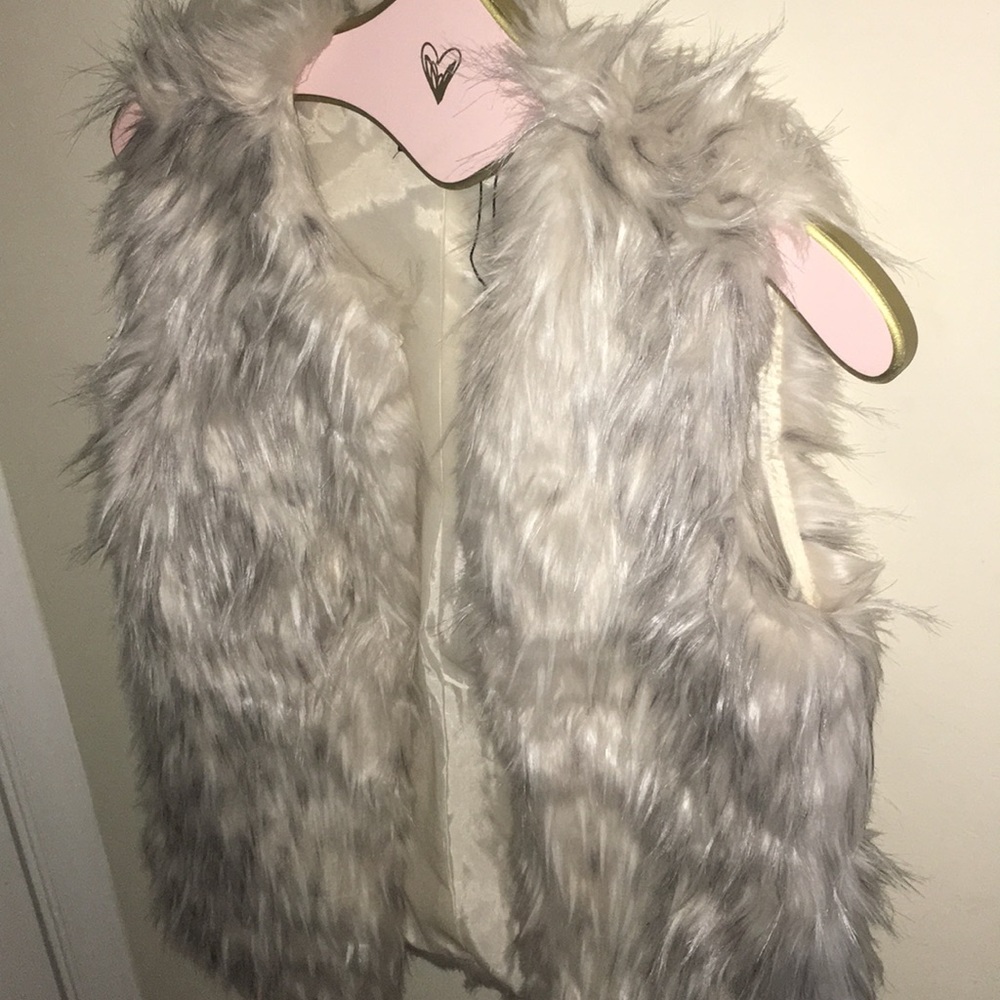 Faux fur vest